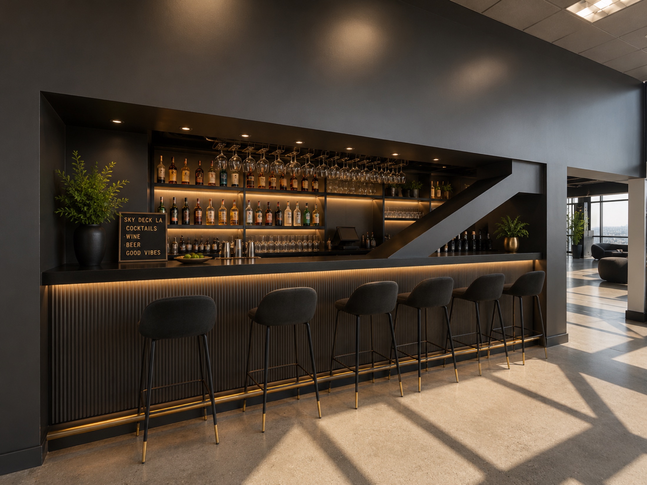The Sky Deck LA rooftop bar