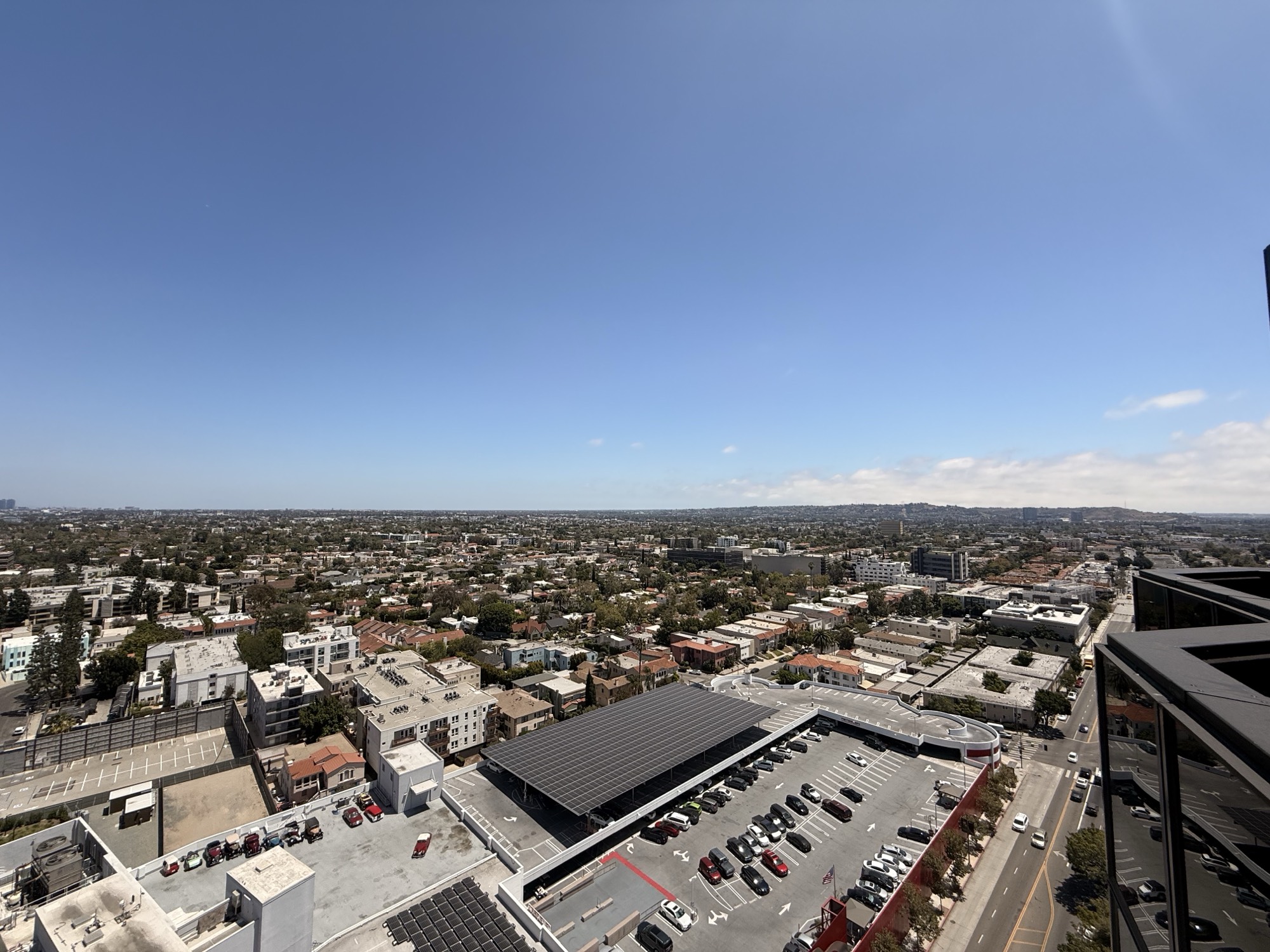 The LA basin stretching west from Sky Deck LA